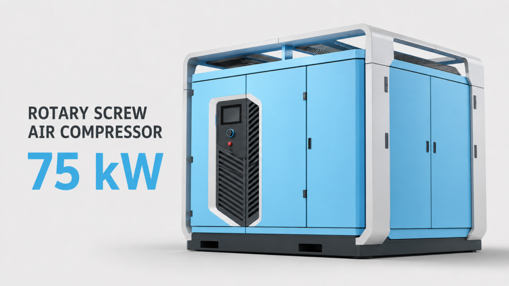75kW油冷風冷永磁變頻螺桿式空氣壓縮機