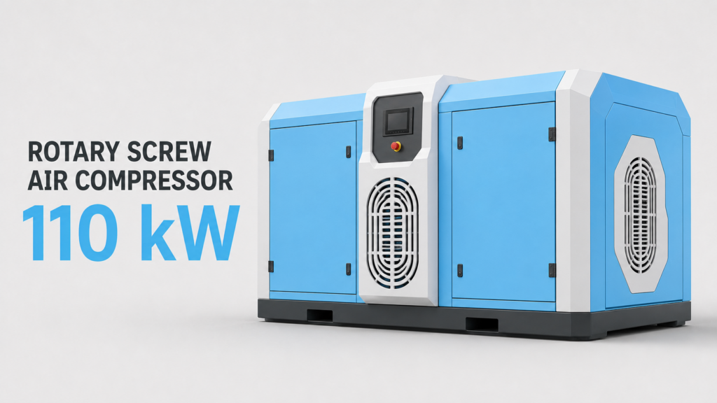 110kW油冷風冷永磁變頻螺桿式空氣壓縮機